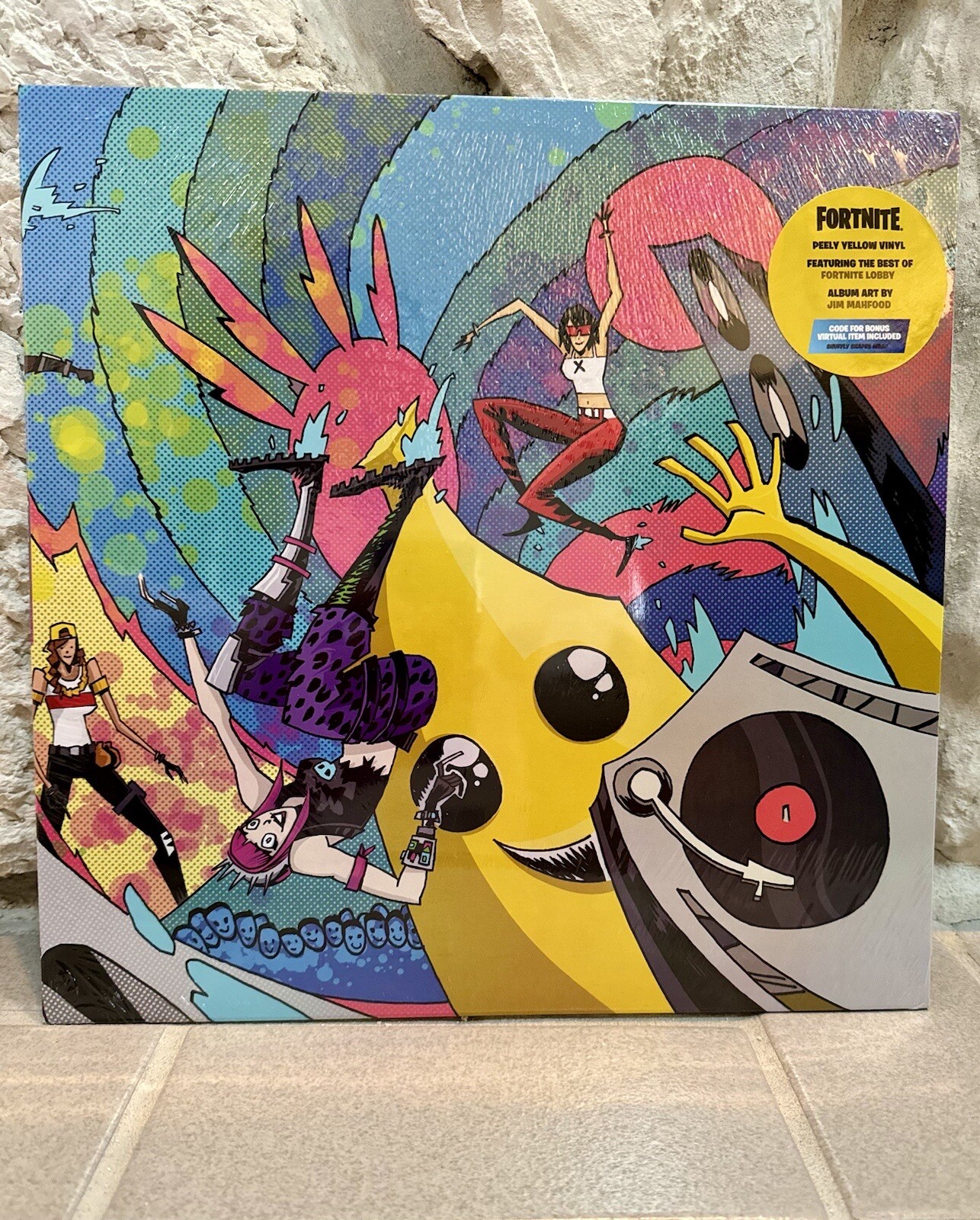 Fortnite – Best Of The Lobby Soundtrack Vinyl Peely Yellow & Code NEW & SEALED ✅
