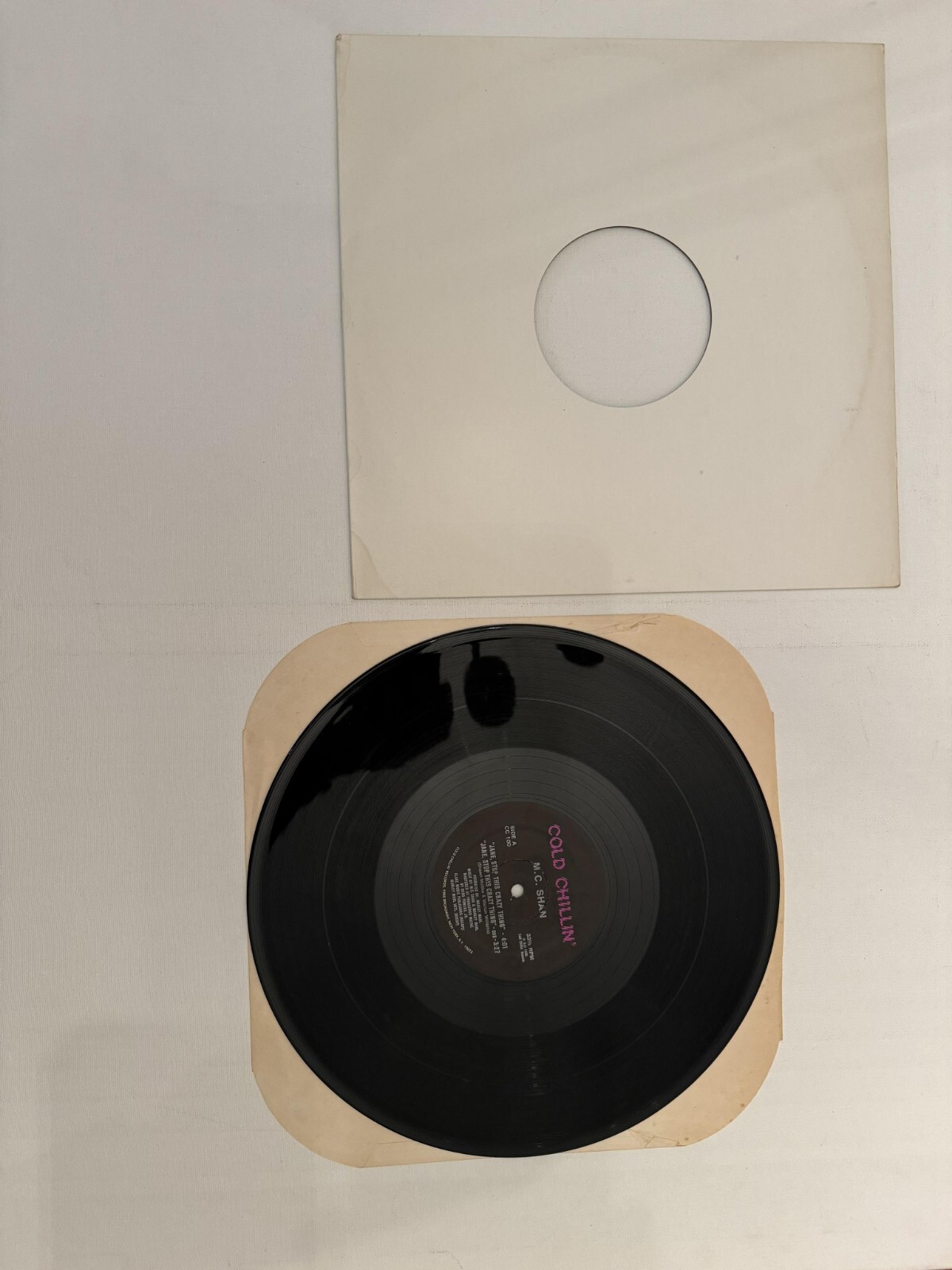 1986 – M.C. SHAN – JANE, STOP THIS CRAZY THING / COCAINE – COLD CHILLIN ORIGINAL