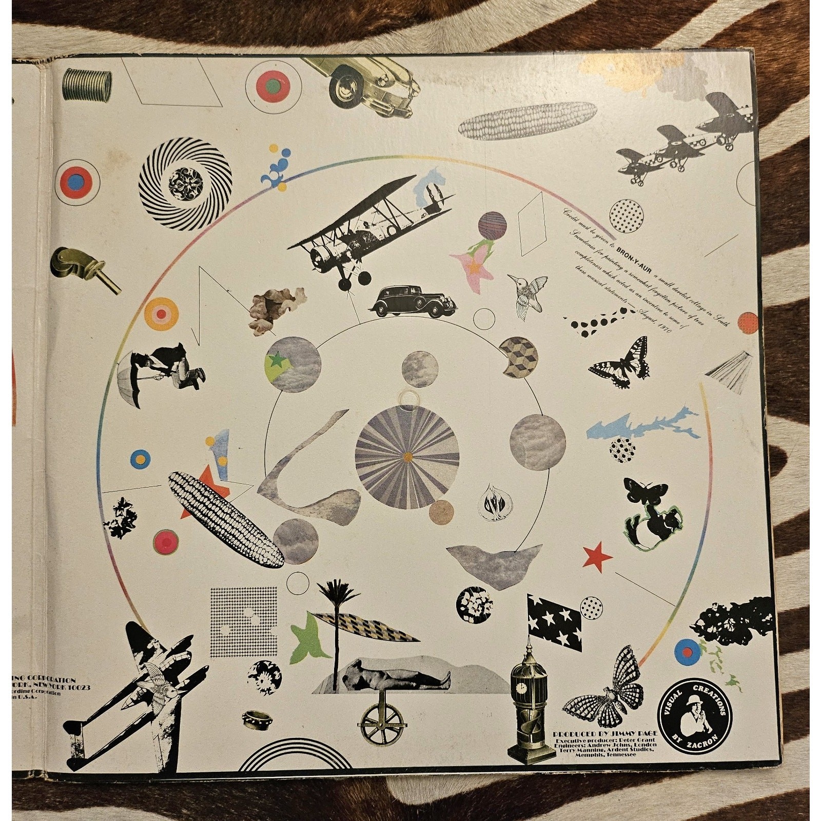 Vintage 1970 Led Zeppelin III, LP, Atlantic Stereo SD7201, Near Mint Record