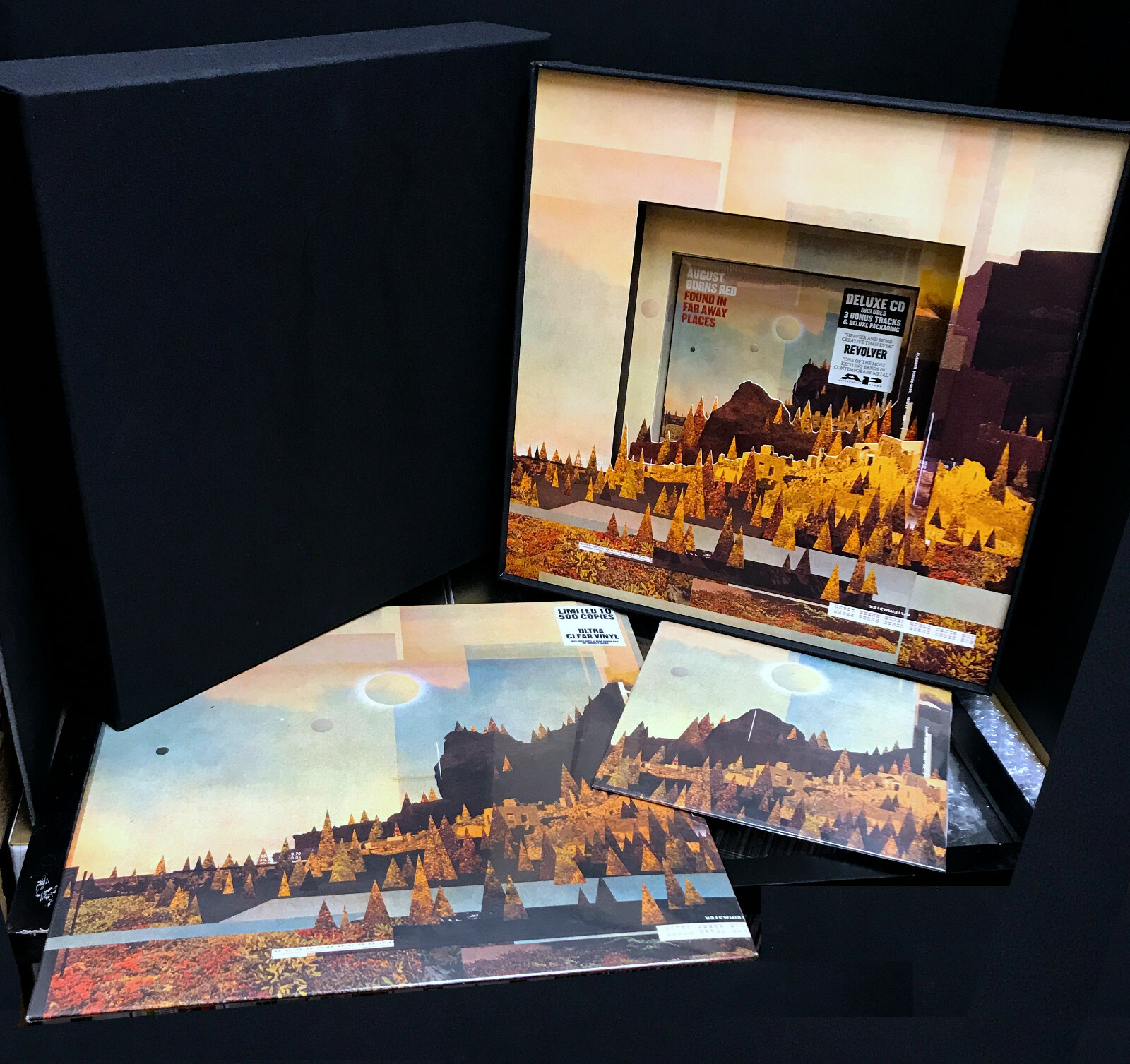 AUGUST BURNS RED Found In Far Away Places LP, 7″ & CD BOX SET New SEALED /500