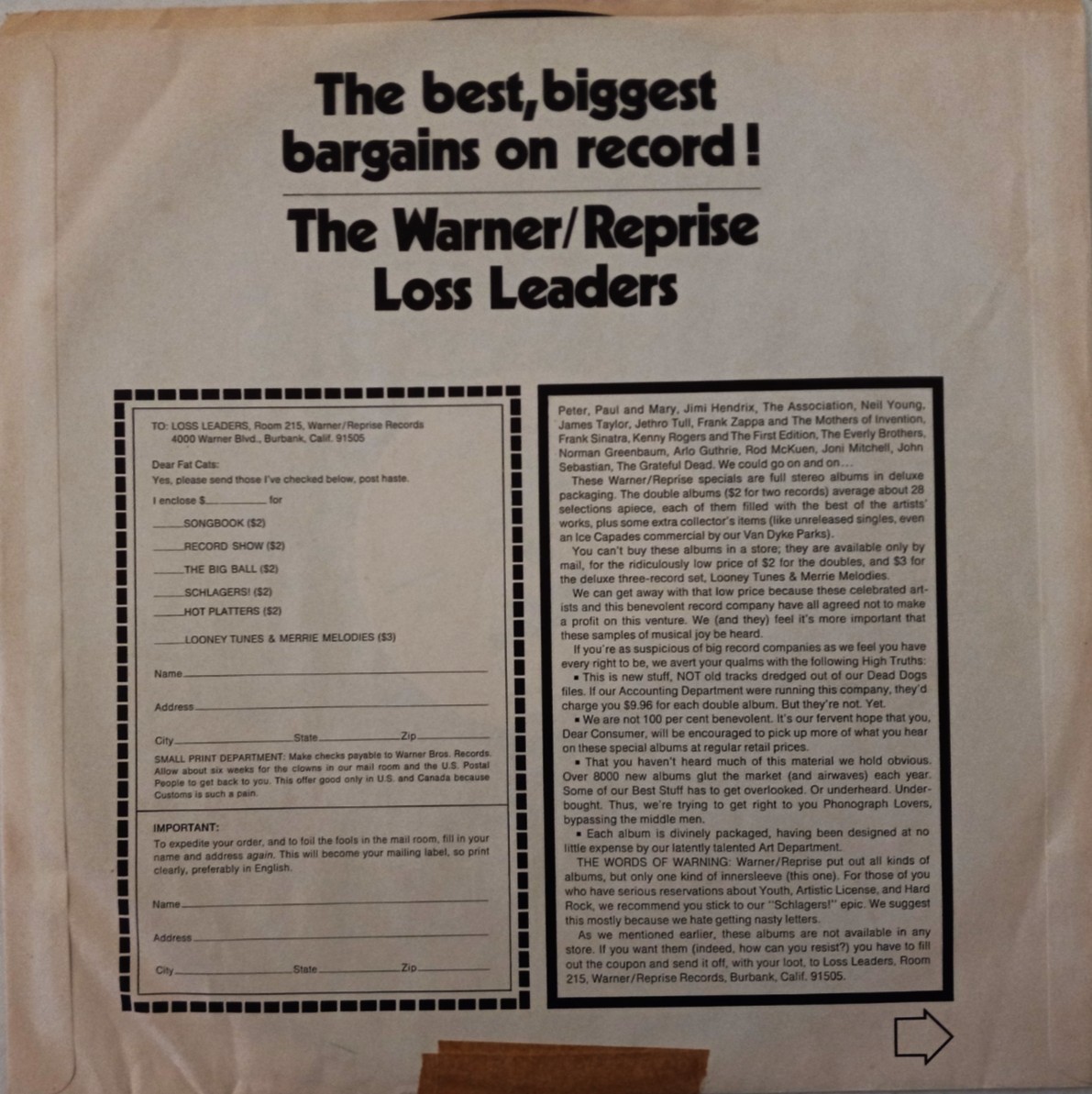 WARNER/REPRISE DISPLAY CASE PRO 503 – 2 LPS – “RARE PROMO” SEE DESCRIPTION