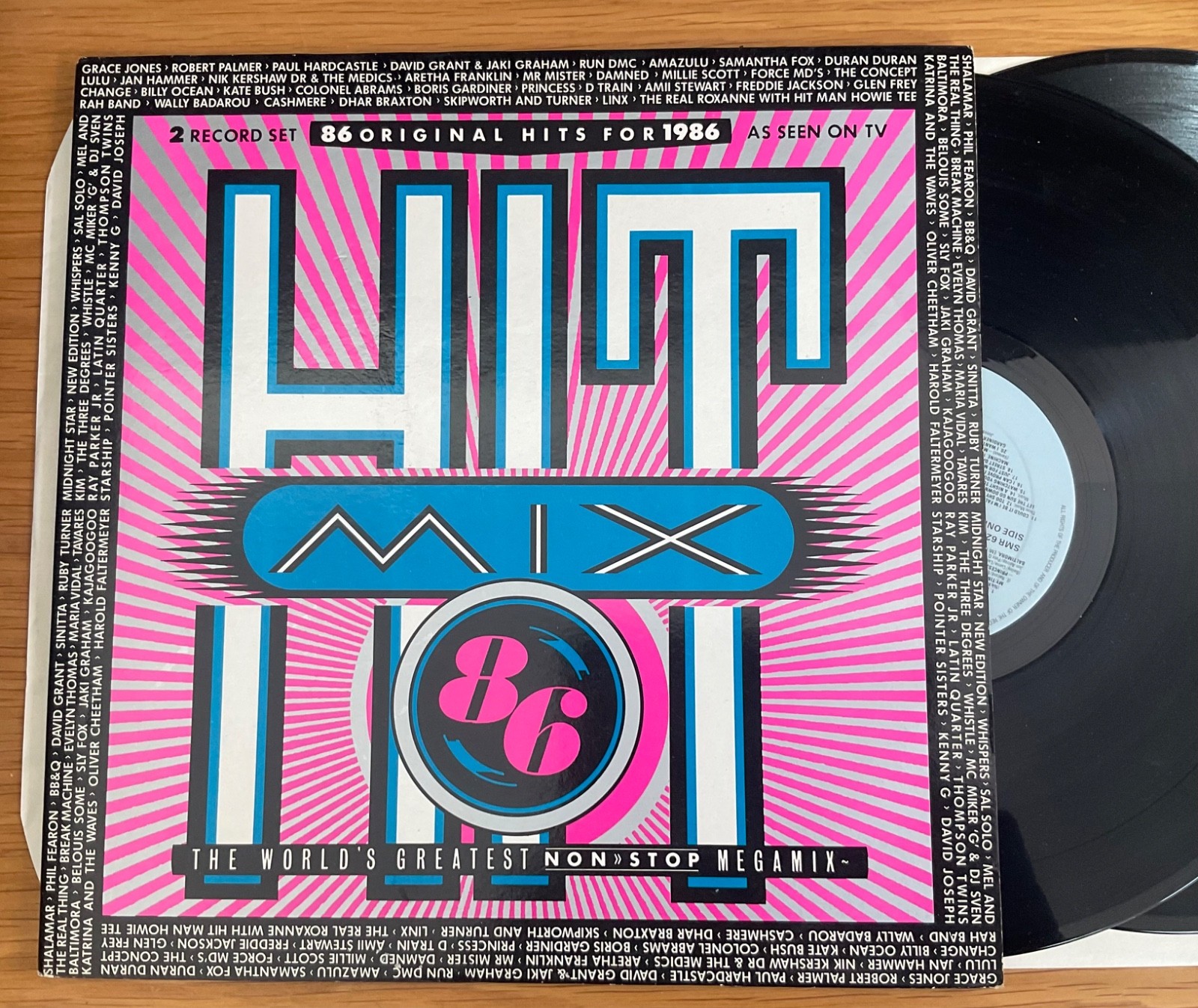 Hit Mix 86 – Double Vinyl LP – 1986 Dance Mix – Play Tested