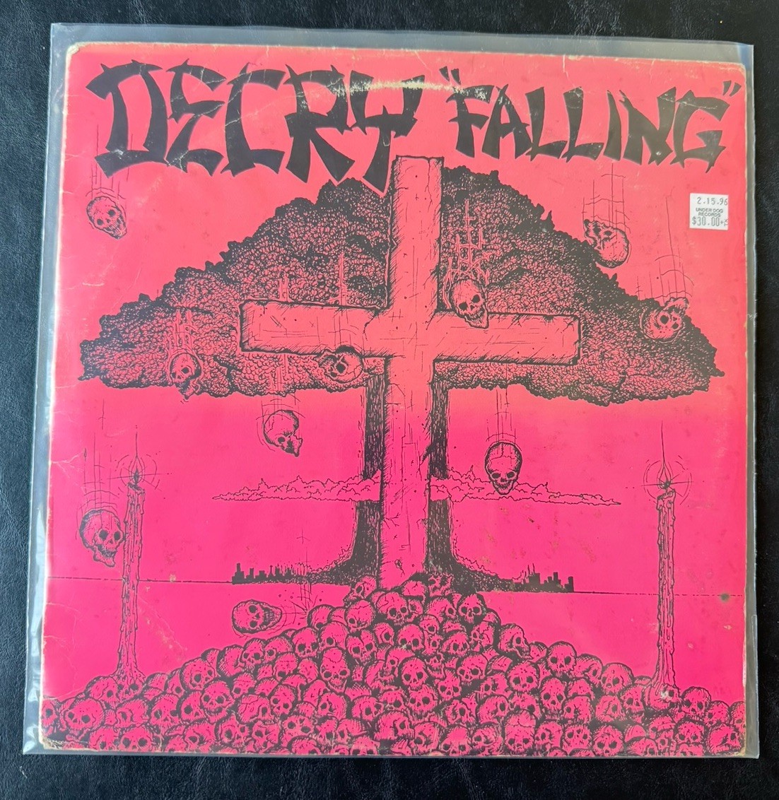 Decry “Falling” Toxic Shock – Original Press – Hardcore LP 1985