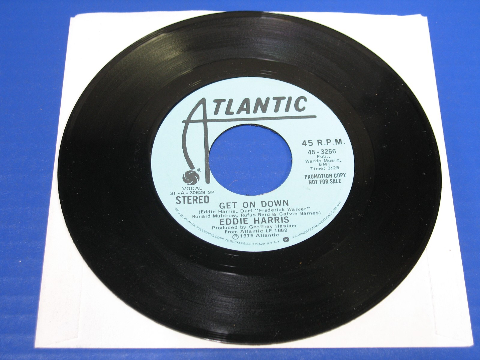 Eddie Harris – Get On Down – 1975 Jazz Funk 45 Atlantic Promo EX VINYL RECORD