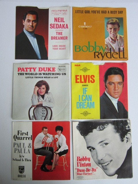 1960s POP COUNTRY Lot Of 53 PICTURE SLEEVES 45 RPM No Records ALL PICTURED