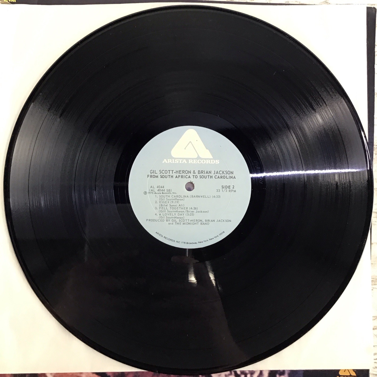 Gil Scott-Heron & Brian Jackson From South Africa to South Carolina LP vinyl