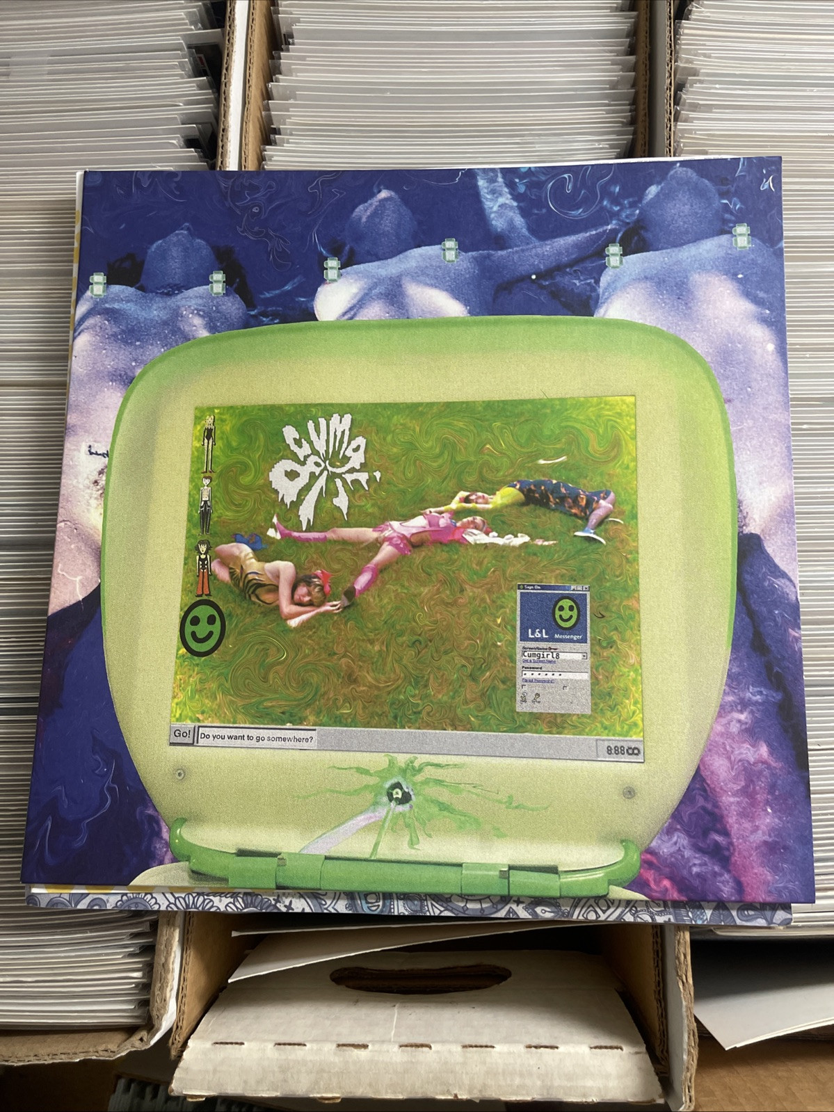 CUMGIRL8 s/t DEBUT BLACK VINYL RECORD NEW UNPLAYED le tigre of montreal muddguts