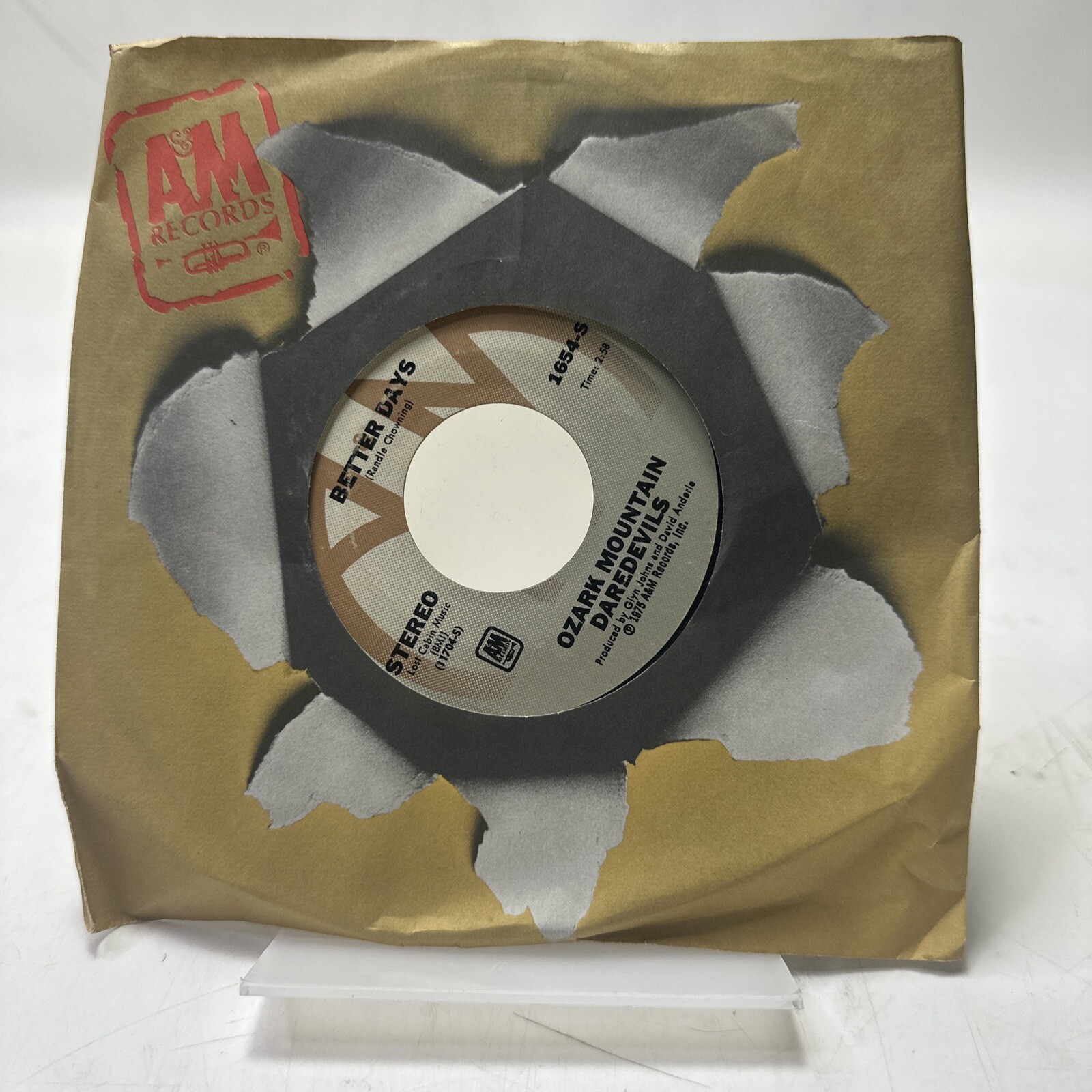 Rock 45 Ozark Mountain Daredevils – Better Days / Jackie Blue On A&M