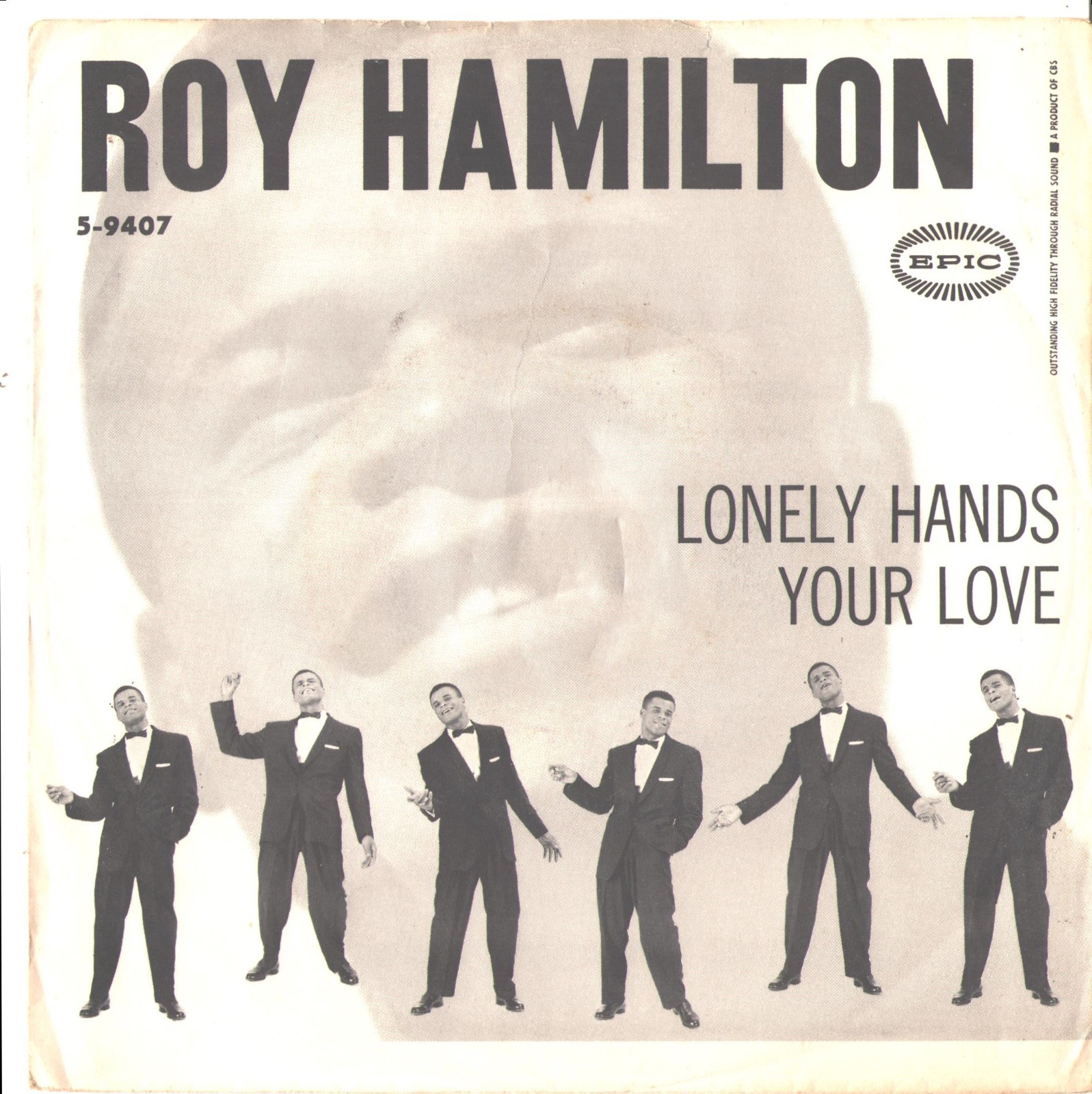 ROY HAMILTON-PROMO PICTURE SLEEVE + 45–(LONELY HANDS)–PS–PIC–SLV