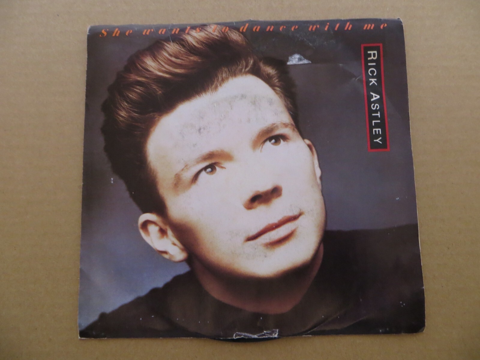 Rick Astley – She Wants To Dance With Me – 1988 – RCA 8838-7-R 7″ Single VG/VG