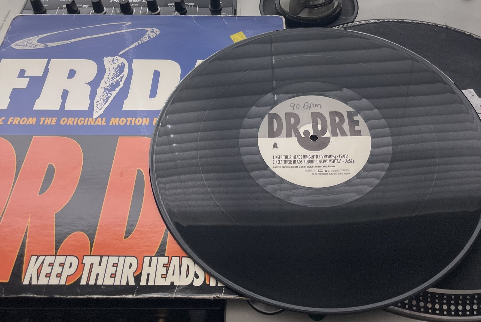 Dr. Dre – Keep Their Heads Ringin’ OG 1995 Press 12″ in Picture Cover VG+/G+
