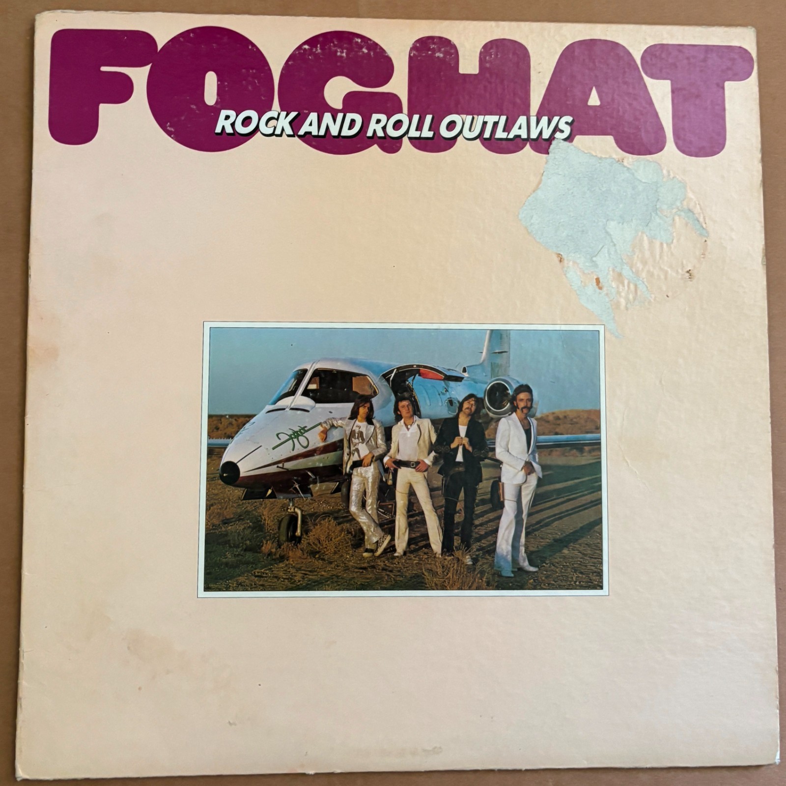 FOGHAT – ROCK AND ROLL OUTLAWS LP Vinyl 1974 PROMO COPY
