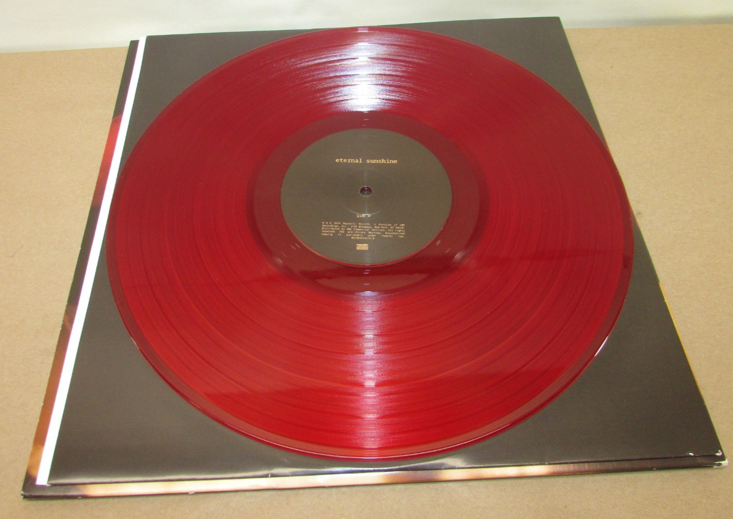 Ariana Grande Eternal Sunshine Ruby Red Vinyl LP Record 2024 Used VG+