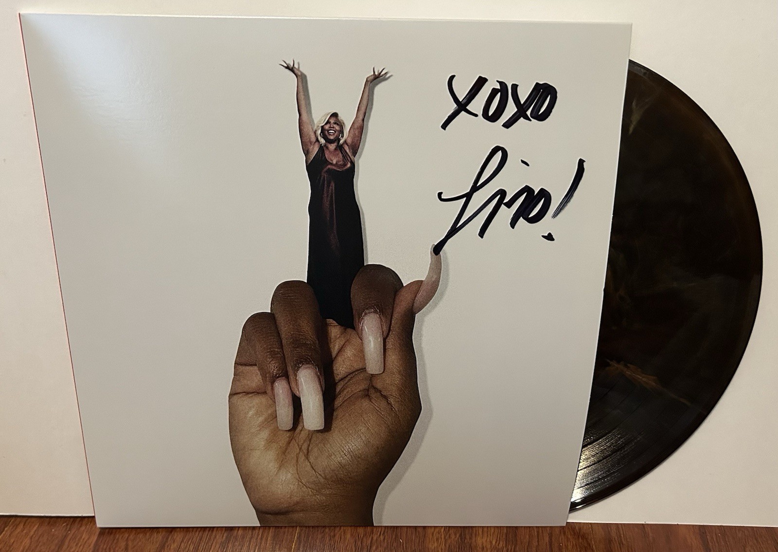 LIZZO SIGNED BITCH LP COPPER BLACK ICE VINYL 6/5 /26 NYC ROUGH TRADE