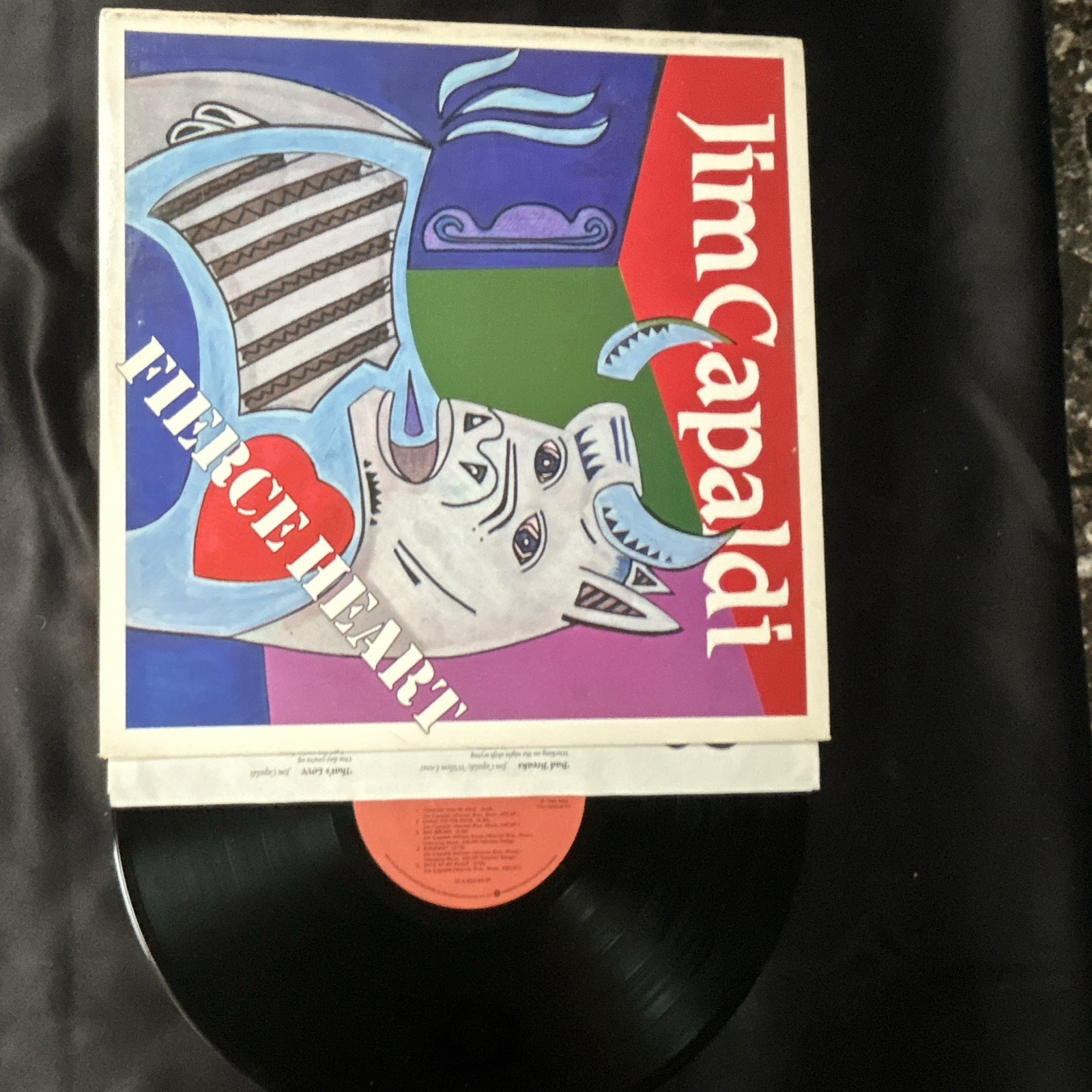 Jim Capaldi Fierce Heart Atlantic 12″ Black Vinyl LP Record