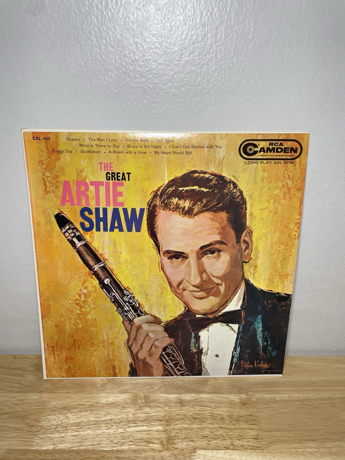 The Great Artie Shaw CAL 465 12” LP Vinyl Record RCA Camden Records 1959 33 RPM