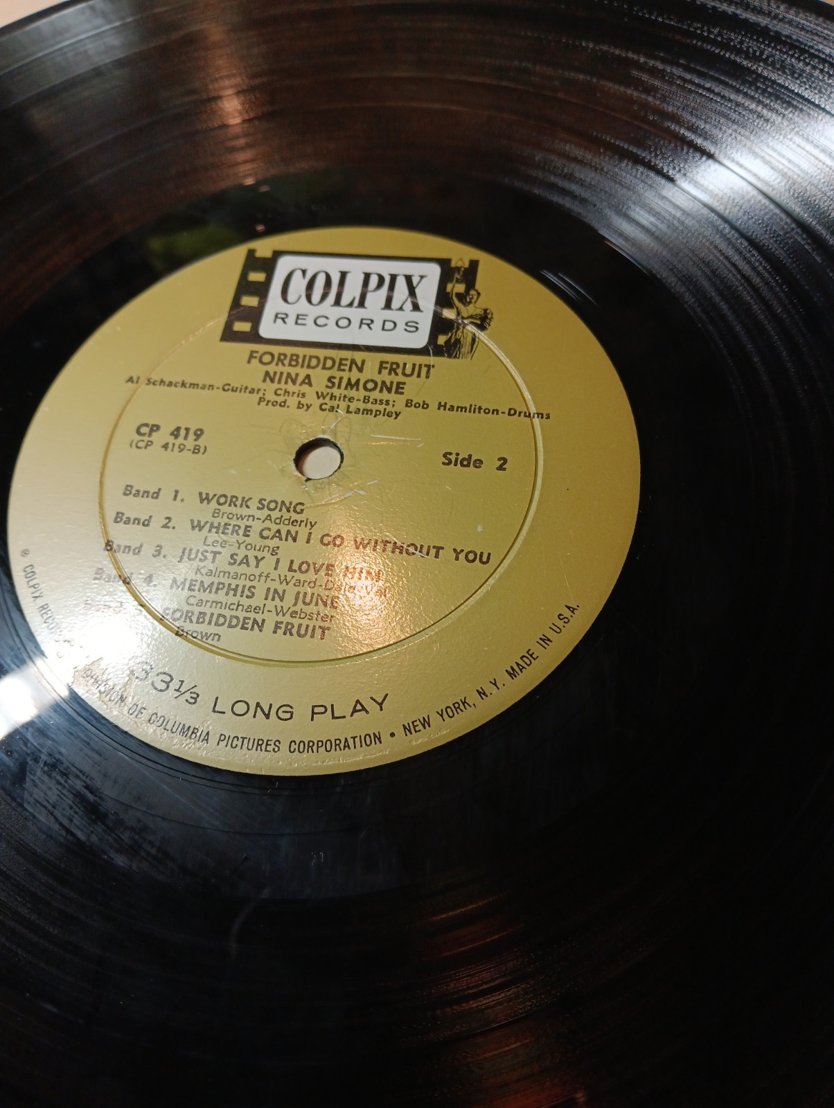 Nina Simone – Forbidden Fruit OG DG MONO GOLD LABEL 1961 CP 419 VG/VG Colpix
