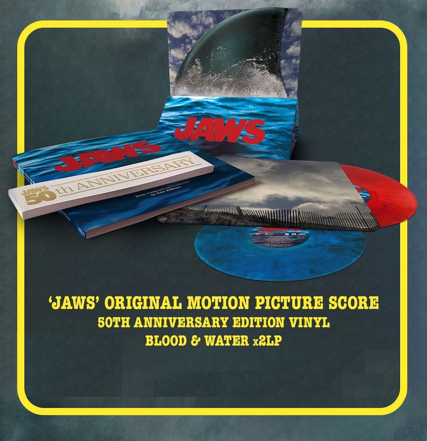 John Williams – JAWS Soundtrack 2LP “BLOOD & WATER” Vinyl BRAND NEW *B-STOCK*