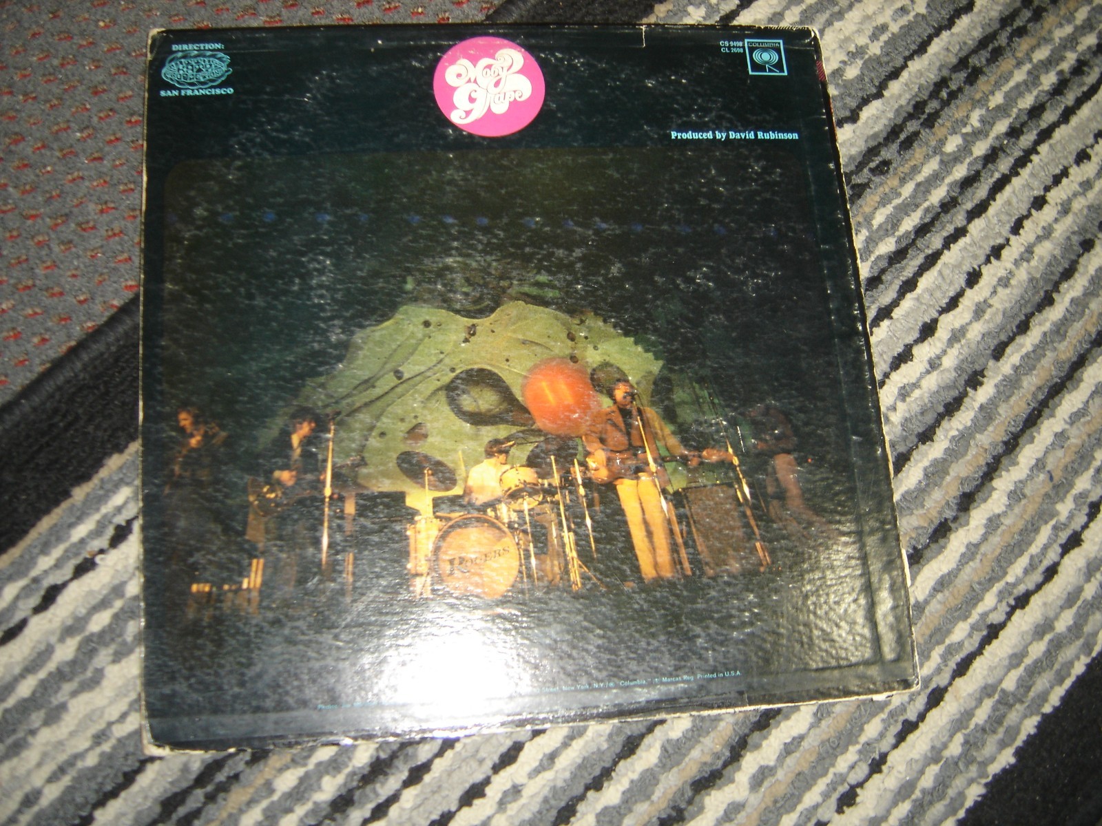 Moby Grape – Same 1967 USA Stereo Vinyl LP No Poster G+/G+