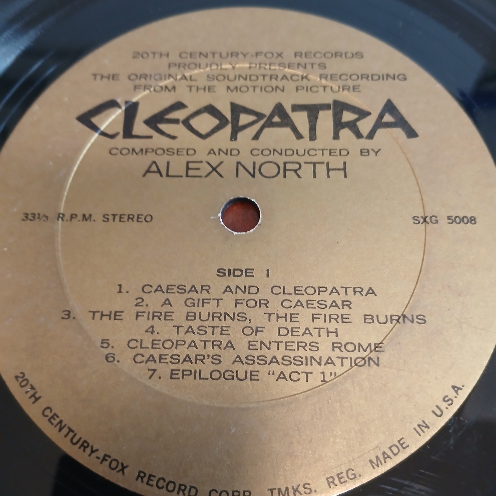 Cleopatra Original Soundtrack Album – Alex North Vinyl Record