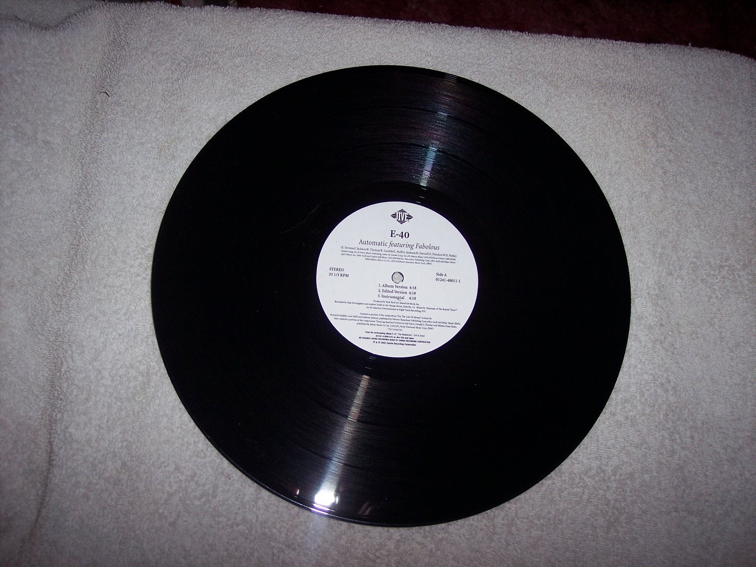 SINGLE–E-40–AUTOMATIC featuring FABOLOUS **NM VINYL** #115