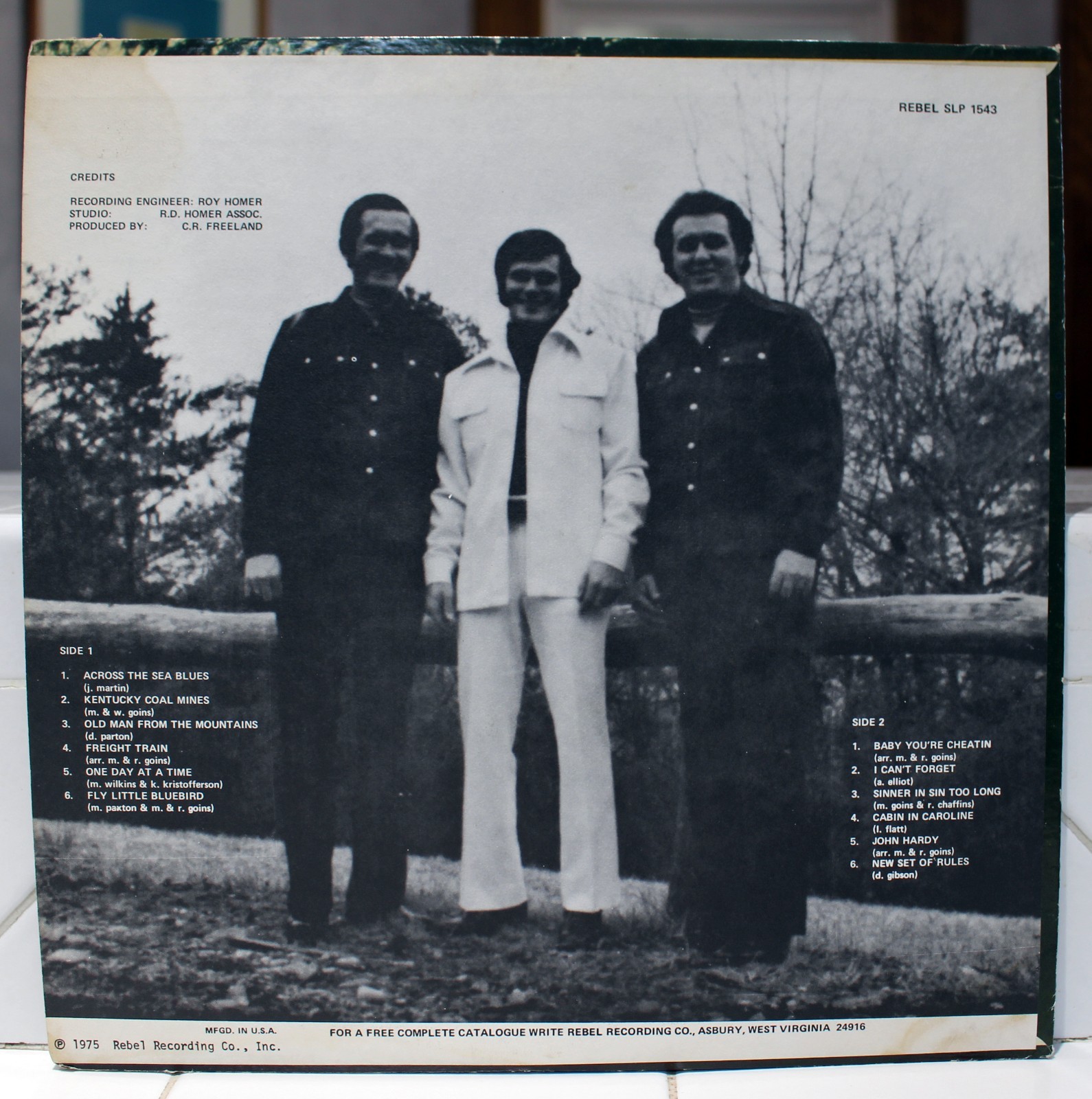 Rare Bluegrass LP – The Goins Brothers – Rebel # SLP 1543