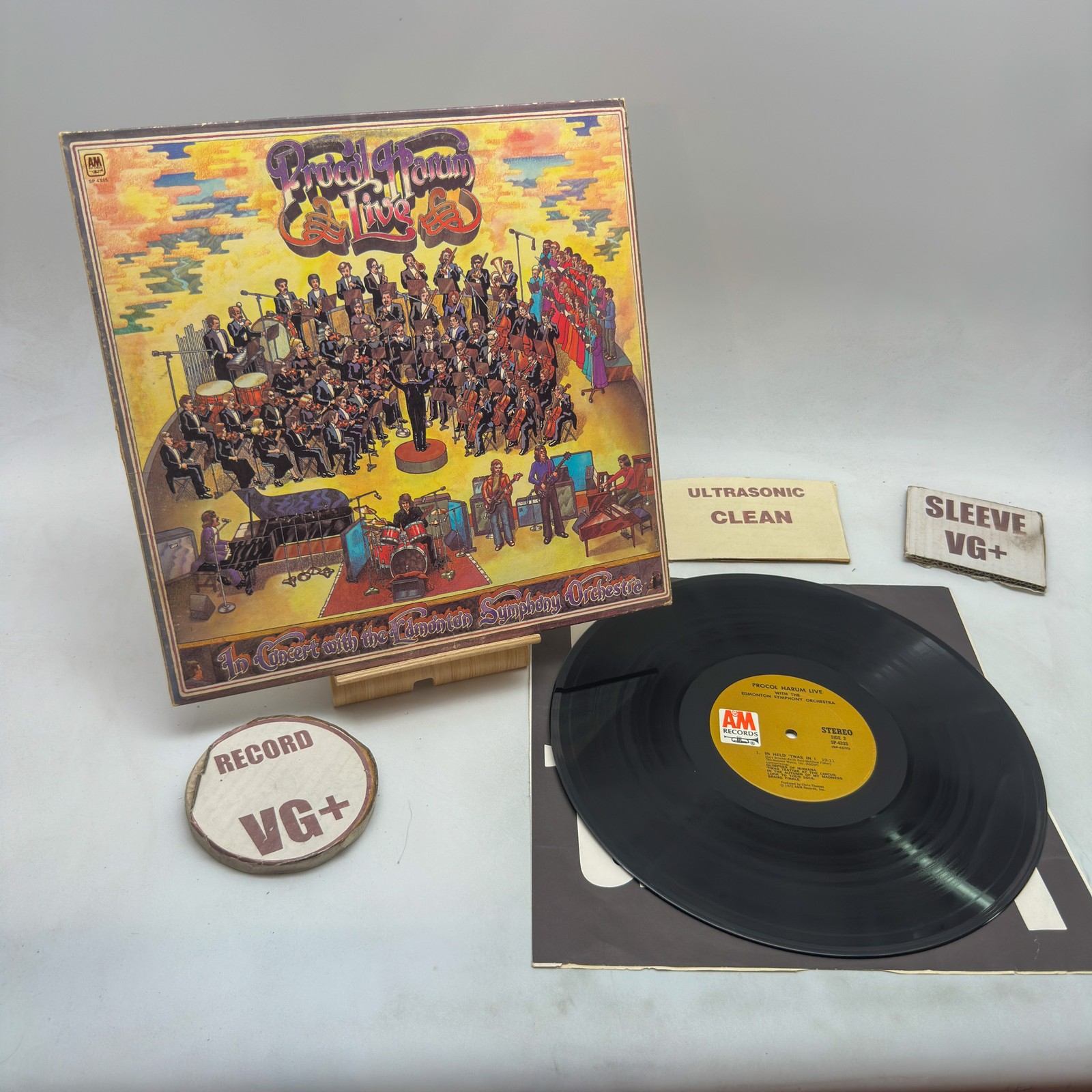 Procol Harum In Concert With The – Live VG+/VG+ 1972 Monarch Ultrasonic Clean