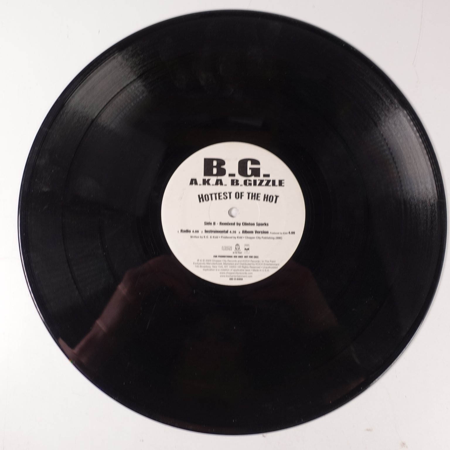 B.G. A.K.A. B.Gizzle – Hottest of the Hot 12″ Promo 2003 KOCH Hip Hop 33 RPM
