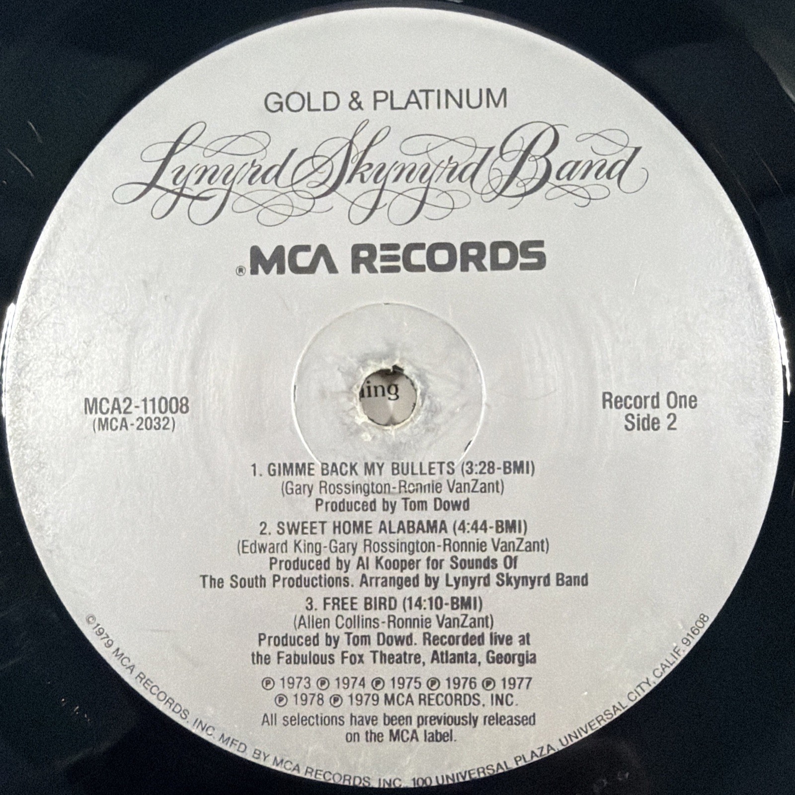 Lynyrd Skynyrd Gold & Platinum Band Double LP Vinyl Records 79
