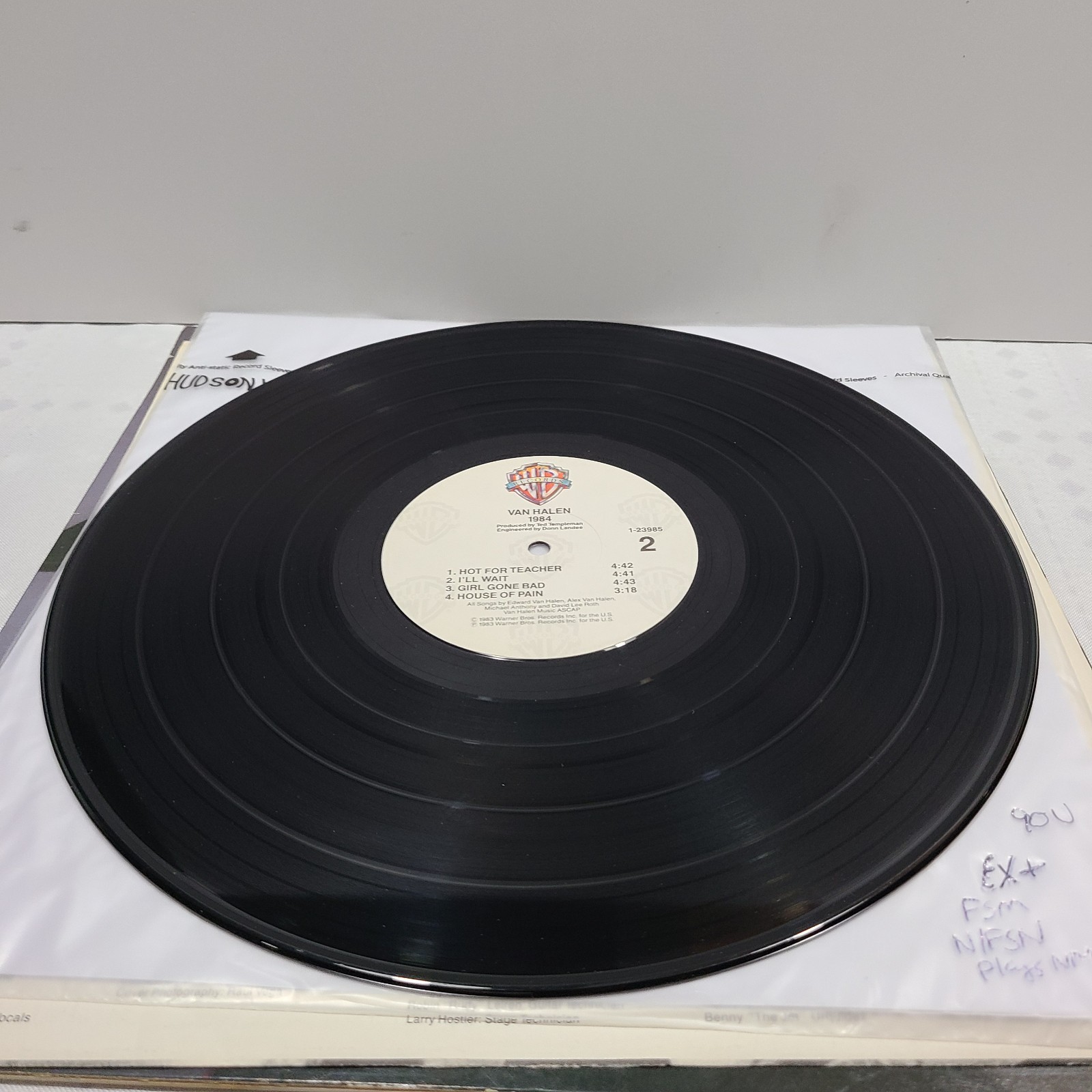 Van Halen 1984 LP Warner Bros 1983 EX Vinyl Original Press w/ Inner Sleeve Nice!