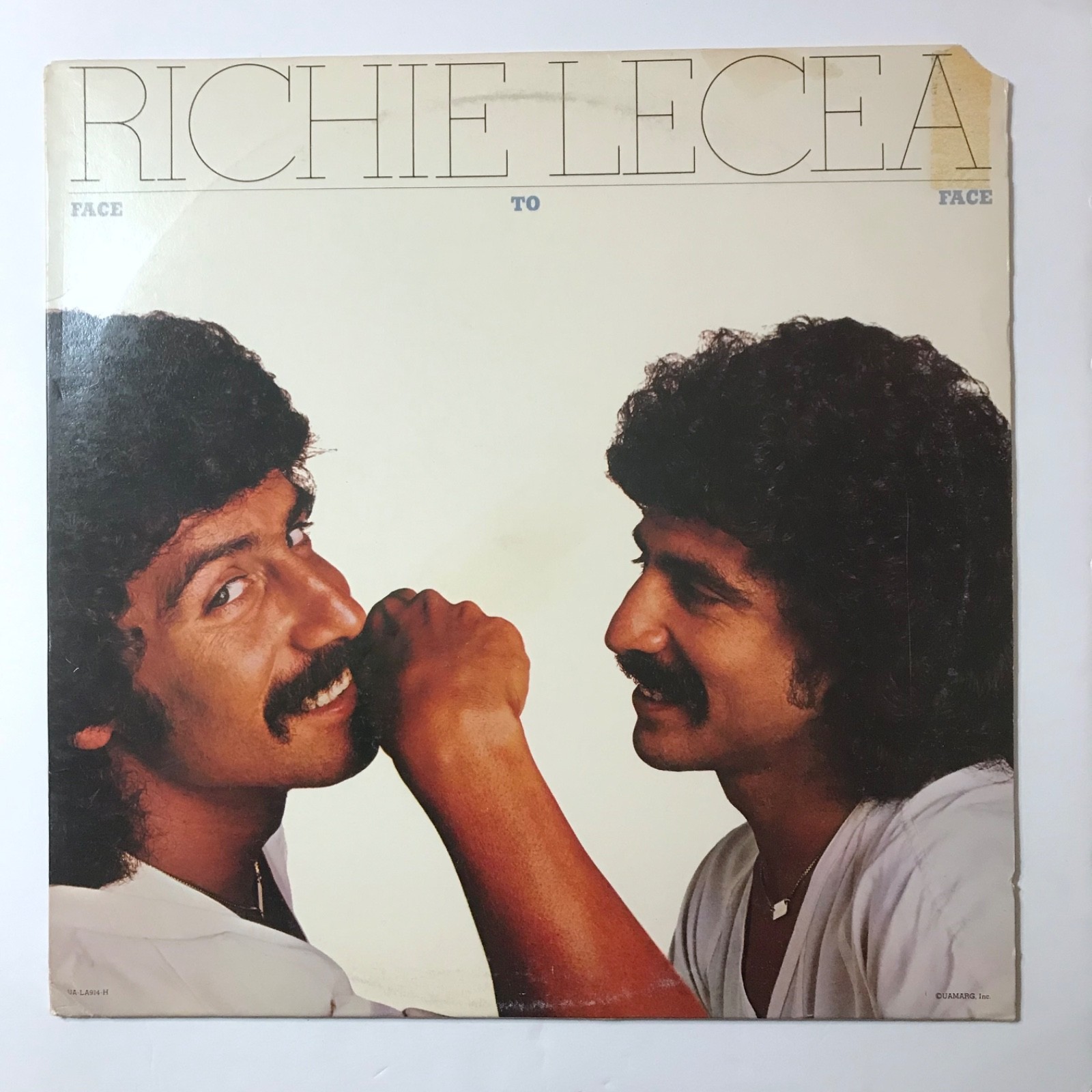RICHIE LECEA Face To Face 1978 POP ROCK LP on United Artists #UA-LA914-H
