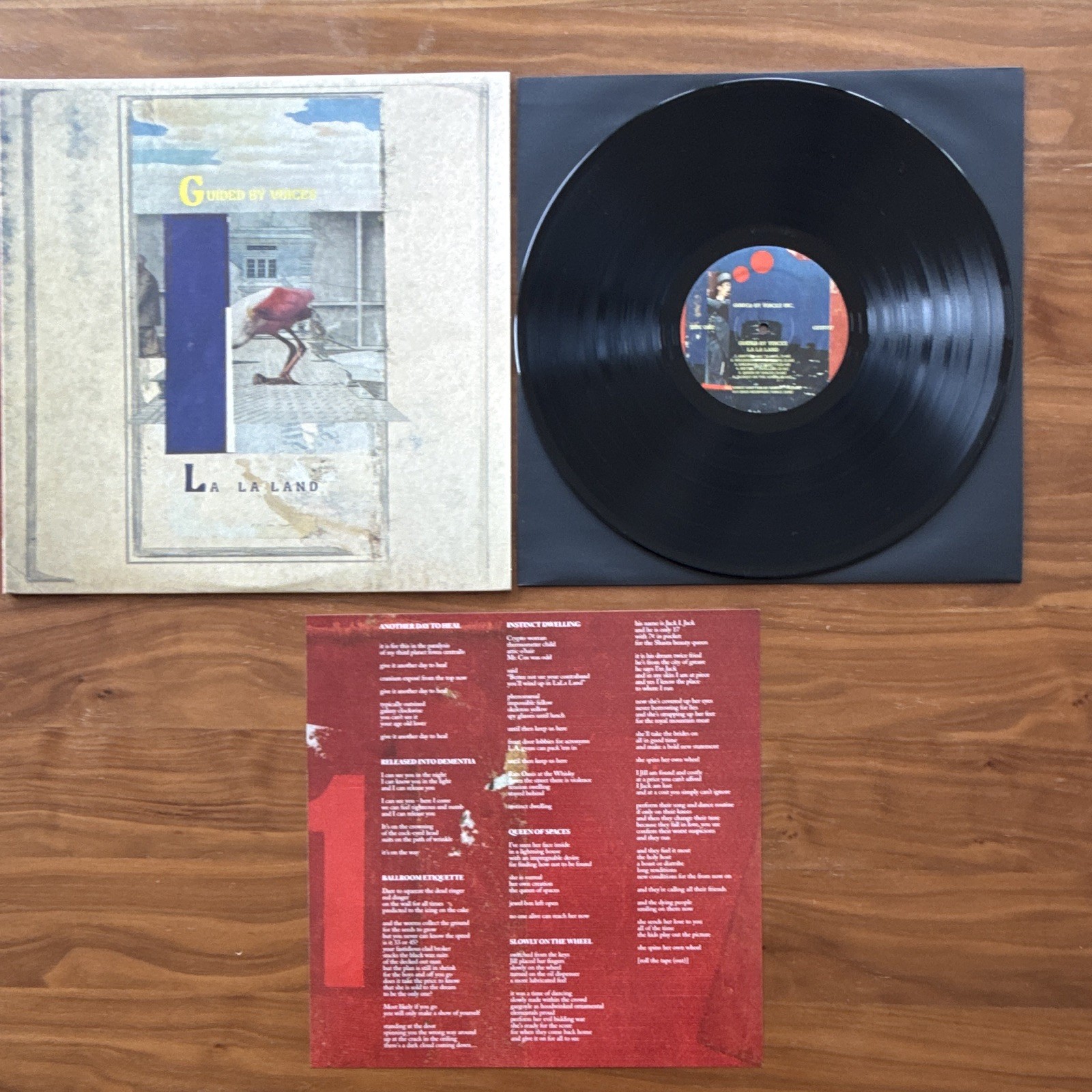 Guided by Voices – La La Land Black Vinyl LP 12″ G.B.V. Inc. Cardboard Sleeve
