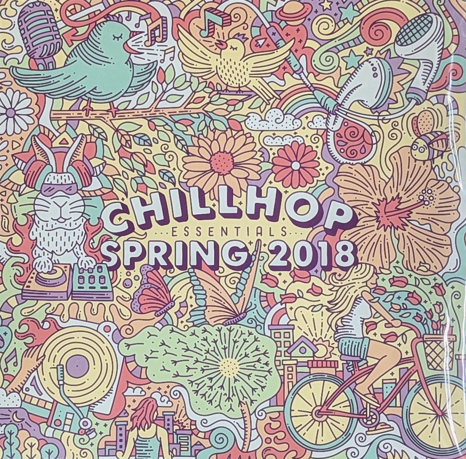 Chillhop Essentials Spring 2018 SEALED limited 2LP Magenta & Yellow Vinyl