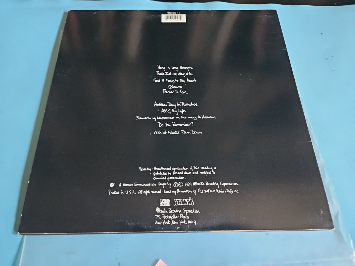 Phil Collins ‎– …But Seriously 1989 VG+ LP Album Pop Rock Atlantic 82050-1 #1