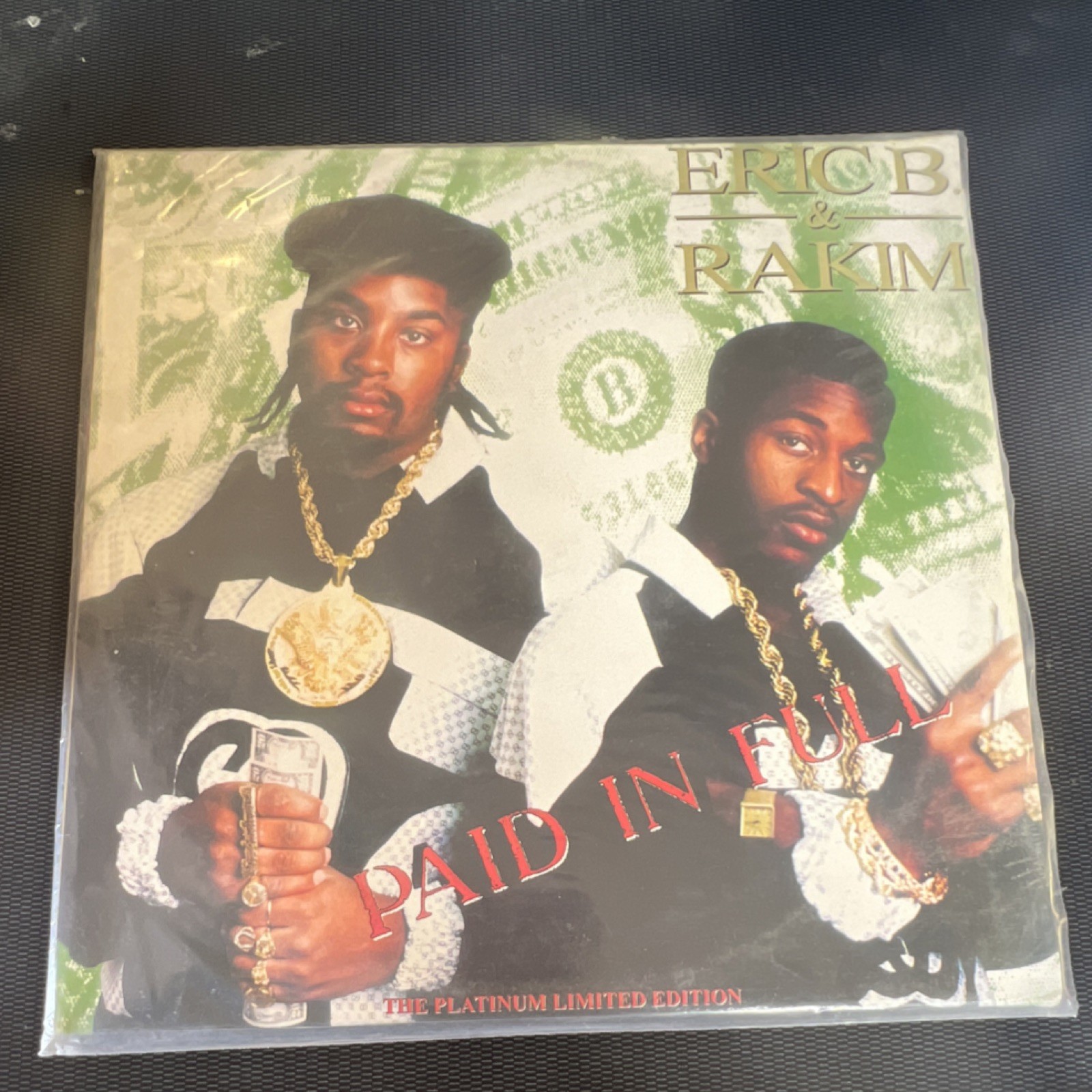 Eric B. & Rakim Paid in Full Platinum Limited Edition Clear Colored Vinyl LP 12″