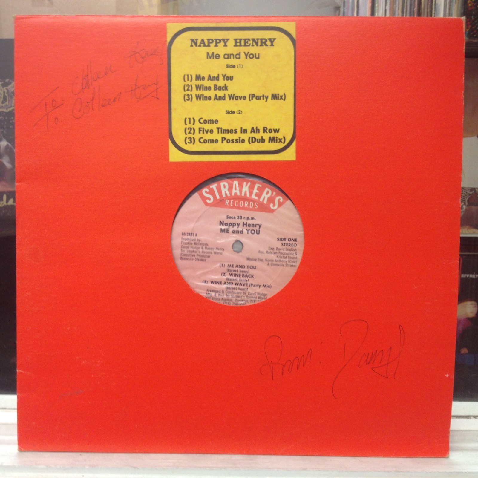 [REGGAE]~NM LP~NAPPY HENRY~Me And You!~[ 1995 STRAKERS~ADVANCE PROMO]~