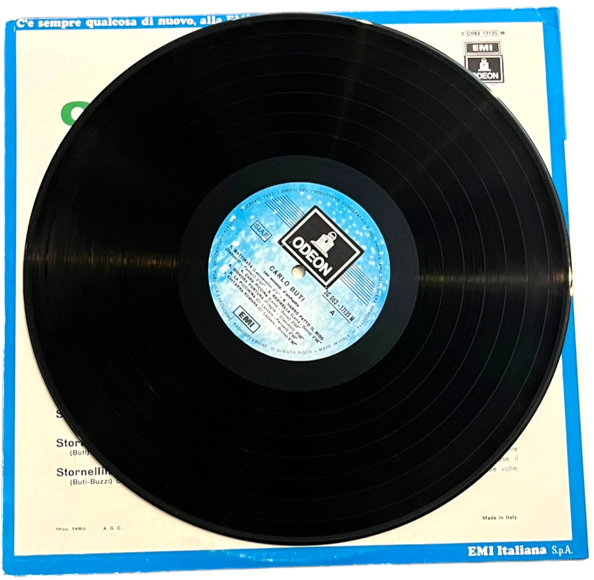 Carlo Buti – Odeon EMI 3C 062 – 17135 – 12″ Record 33rpm Vinyl