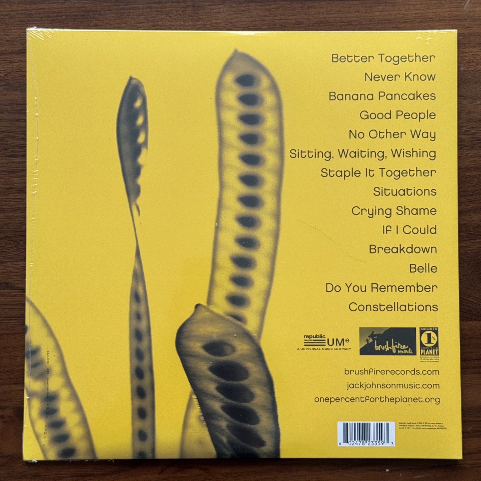 Jack Johnson – In Between Dreams – 🟡 Canary Yellow LP Vinyl Limited – New ✅