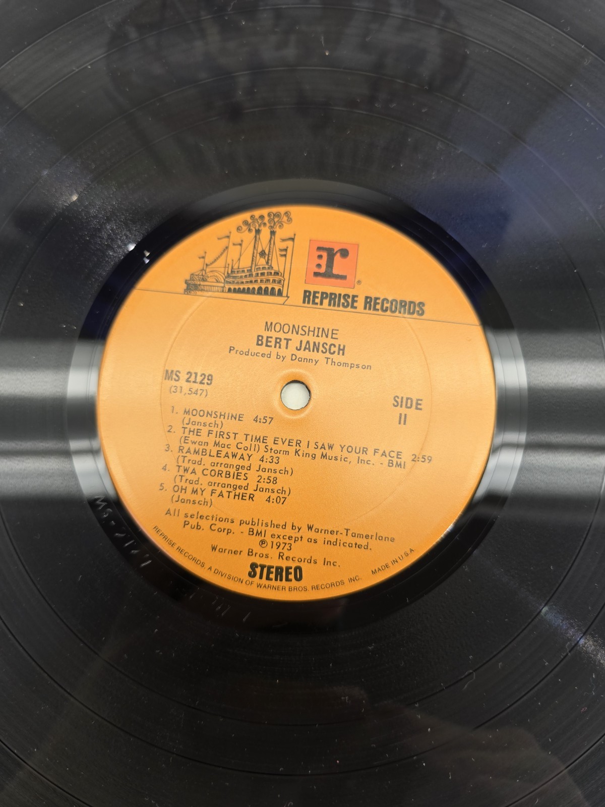 Bert Jansch Moonshine 1973 Reprise MS 2129 Stereo Lp Record Vg