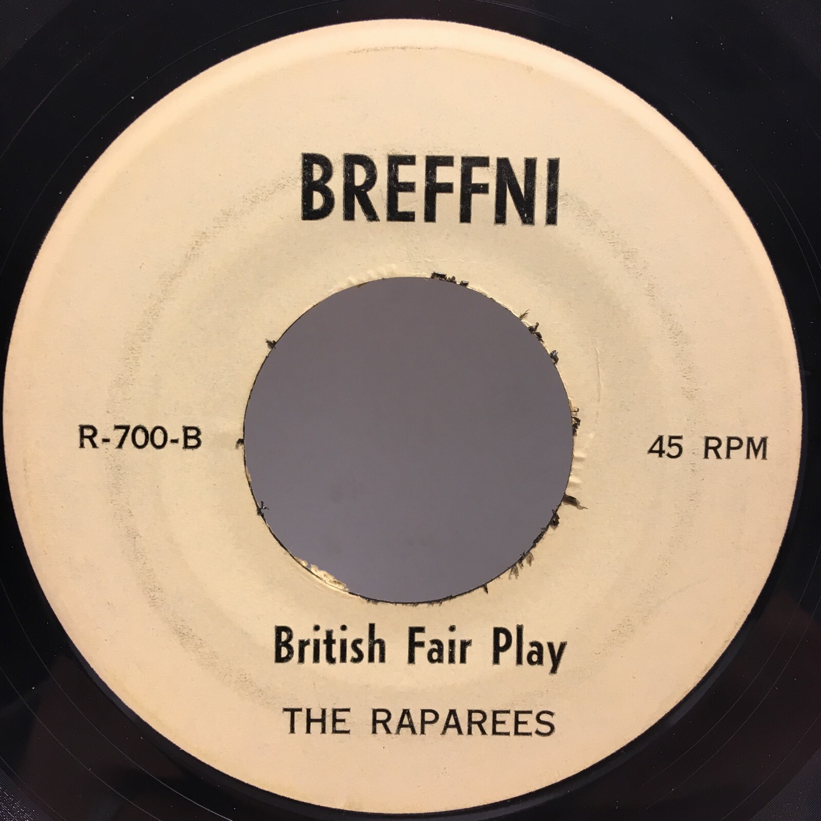 Raparees – British Fair Play / Derry’s Black Day 45 – Breffni – Tested VG+ – F1
