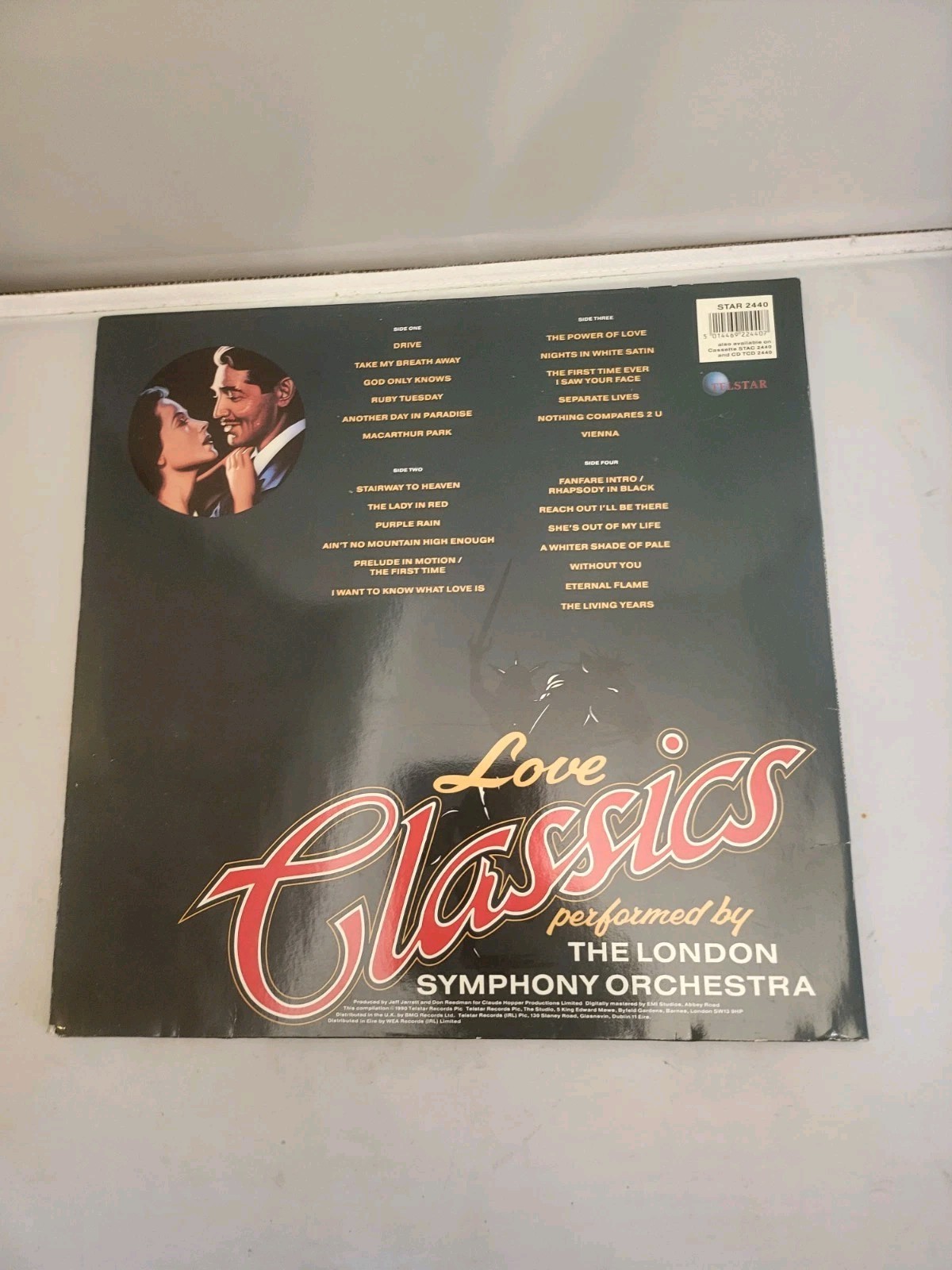 LOVE CLASSICS – London Symphony Orch – Double LP Record Telstar STAR 2440