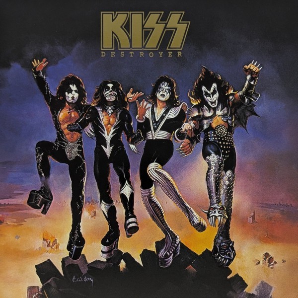 KISS – DESTROYER – 50TH ANNIVERSARY GOLD & PURPLE VINYL – LP + EXTRAS – NEW!