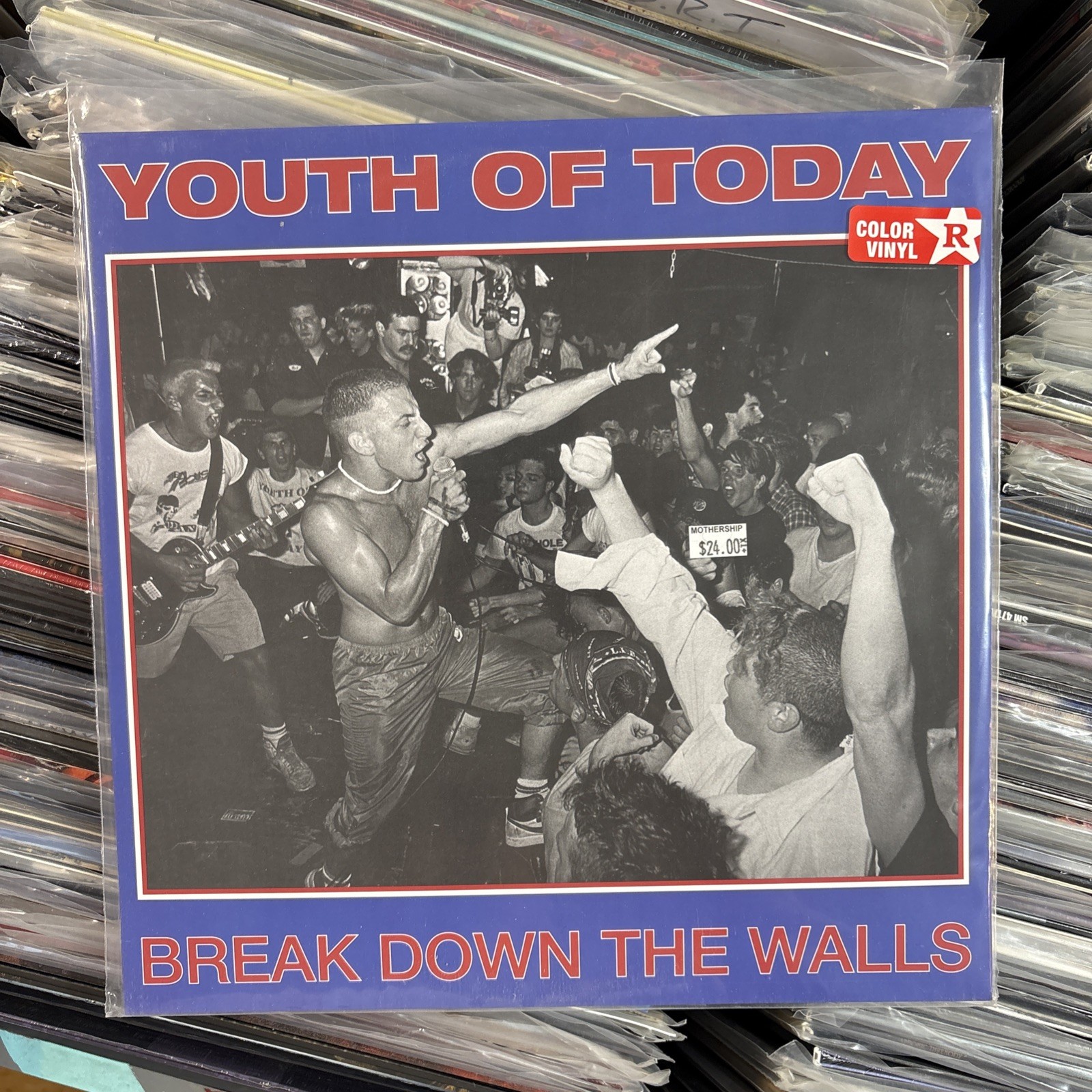 Youth Of Today – Break Down The Walls LP NEW Color Vinyl