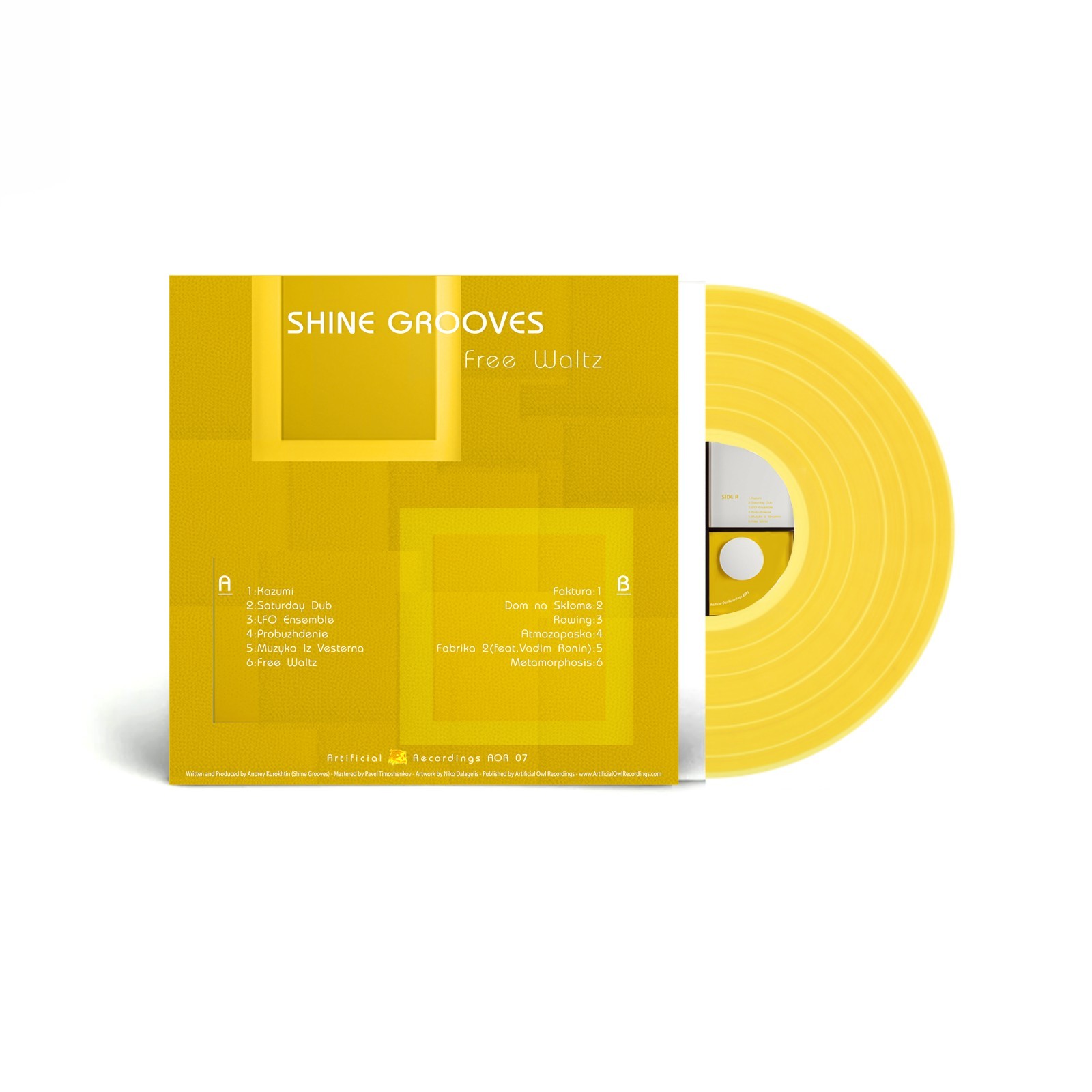 Free Waltz by Shine Grooves 12″ Limited Edition Yellow LP