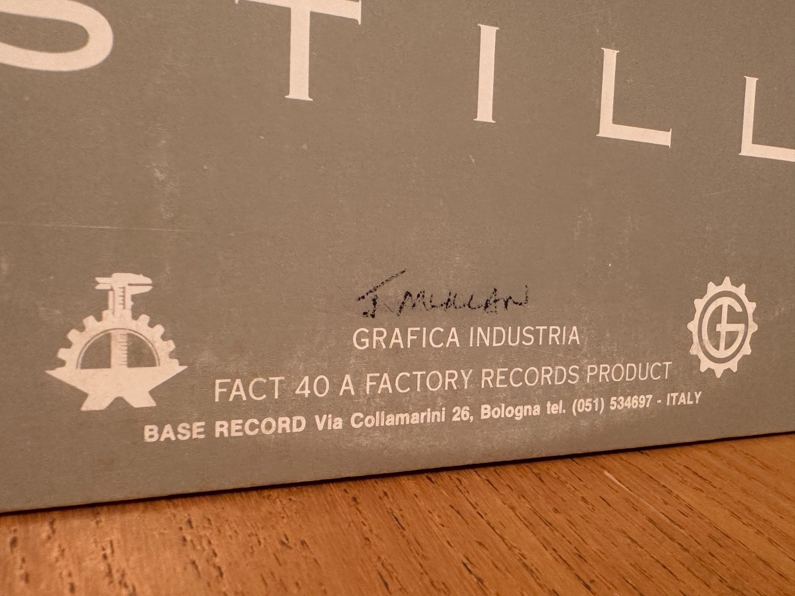 JOY DIVISION / STILL 1981 Factory Records 2xLP Italy FACT 40 Gatefold EX/NM