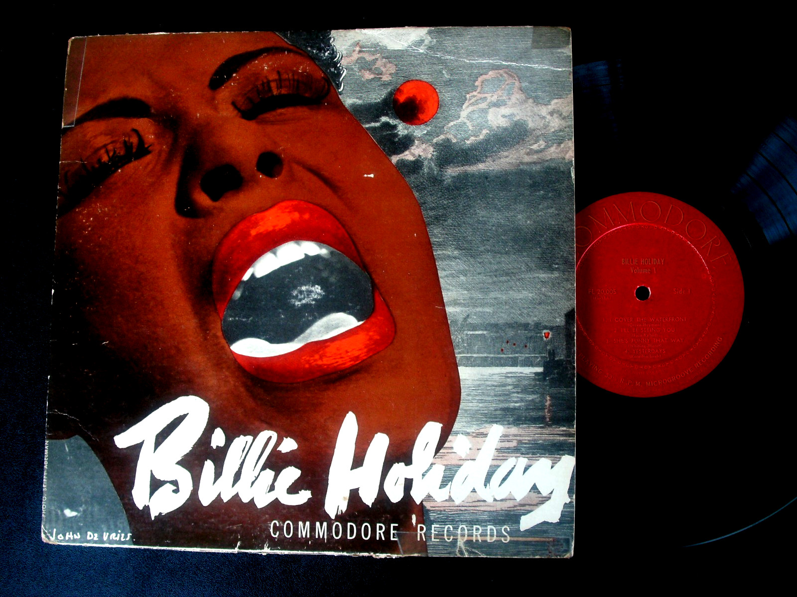 BILLIE HOLIDAY VOLUME ONE VERY RARE 10 INCH JAZZ/BLUES LP COMMODORE FL 20,OO5