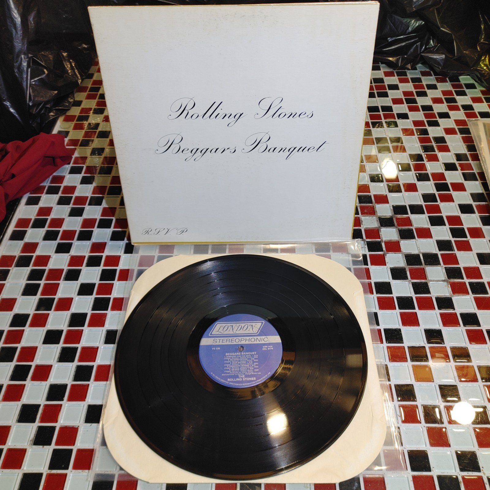 The Rolling Stones ~ Beggars Banquet ~ London PS 539 LP Stereo Vinyl Record