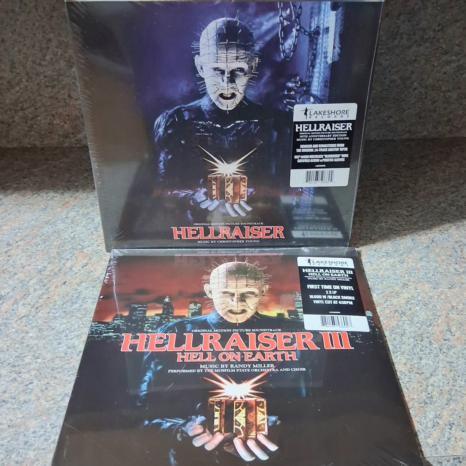Hellraiser 1 & 3 Hell On Earth Ost Vinyl Records Both New & Sealed Soundtrack