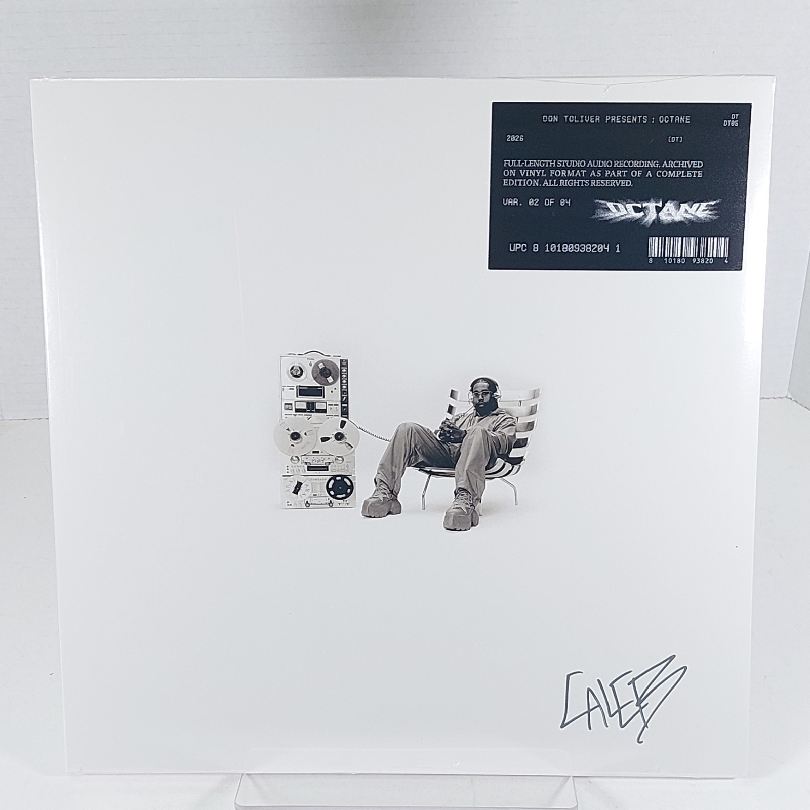 Don Toliver Octane White Vinyl 2LP Signed Autographed Cover Playback Edition