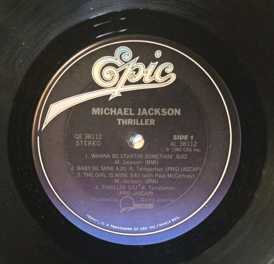 Michael Jackson / Thriller / Epic / 12″ Vinyl LP / 1982 / QE 38112 / VG/VG